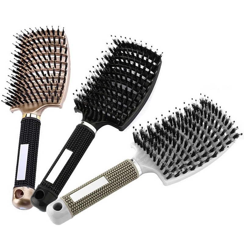 Hairbrush Bristle&amp;Nylon Detangle Styling Tools